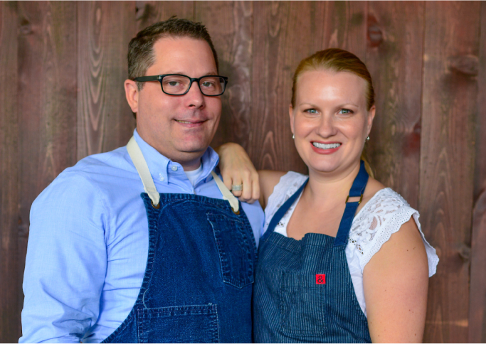 Headshot of Rye owners, Colby Garrelts and Megan Garrelts.